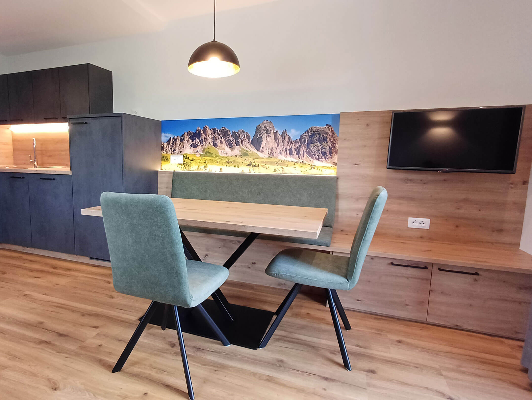 Essbereich vom Apartment Abendrot