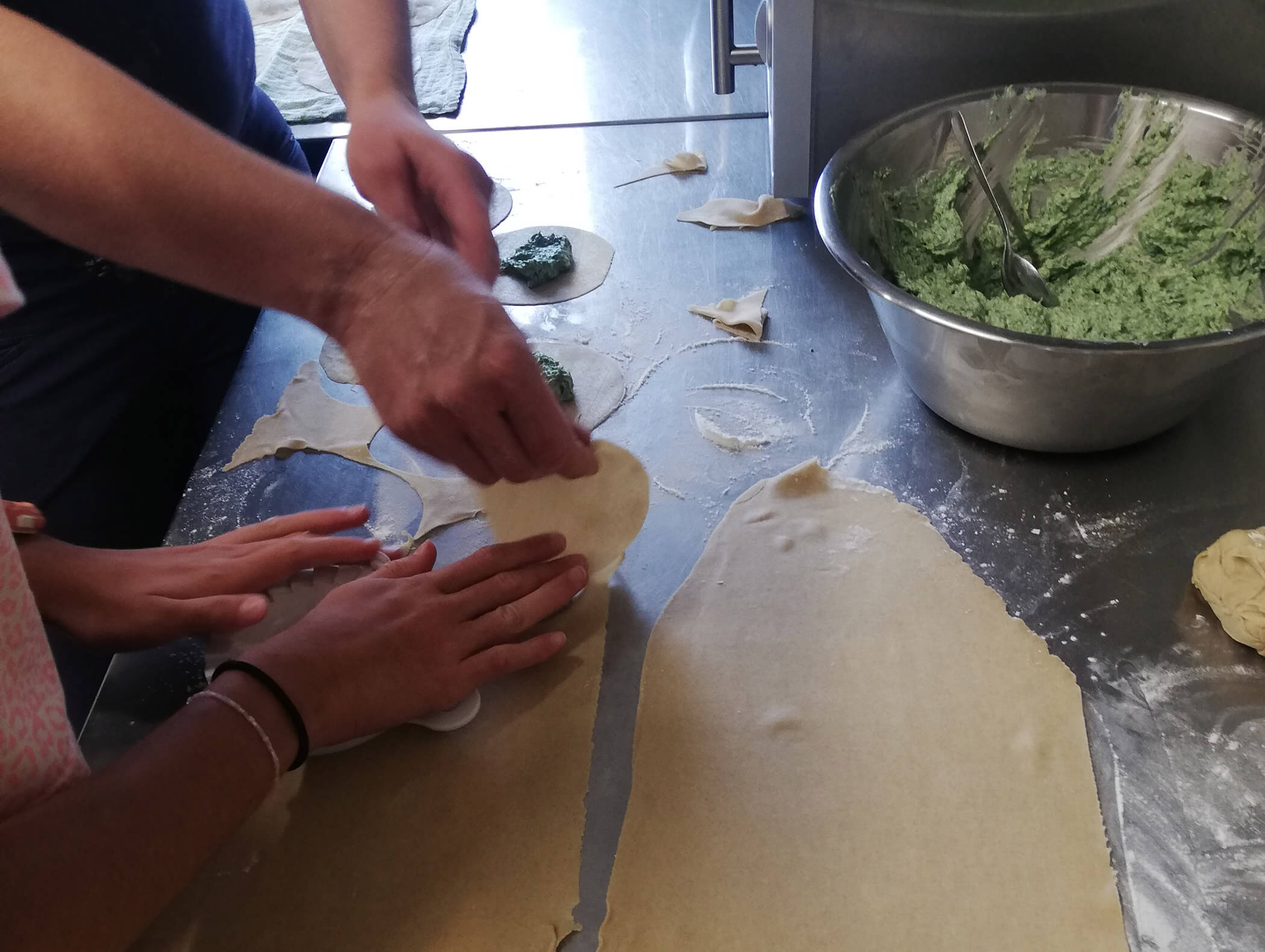 Herstellung selbstgemachte Schlutzkrapfen