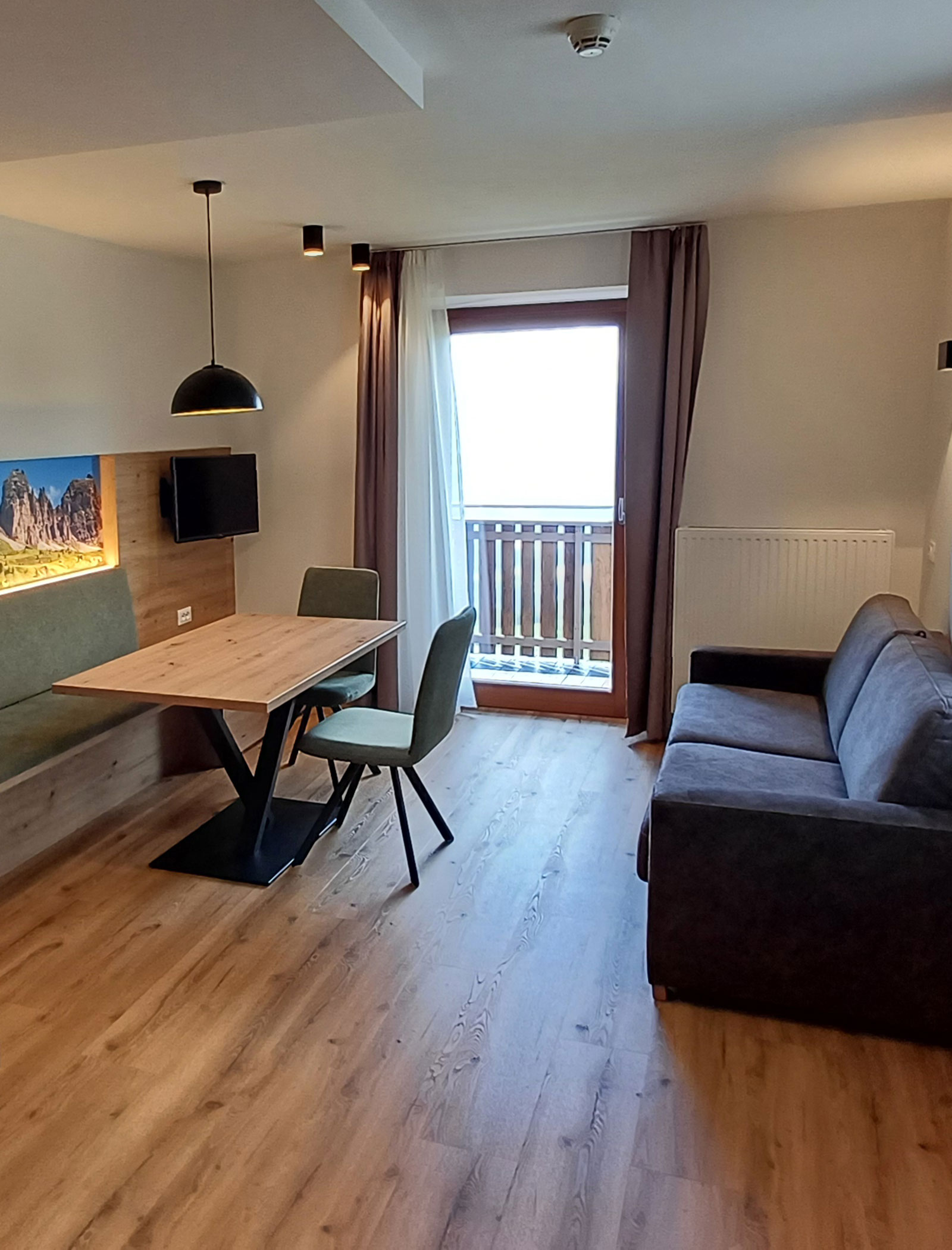 Zona giorno dell'appartamento Abendrot